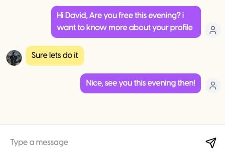 In-platform messaging system for company-applicant communication