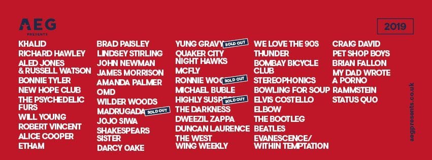 AEG Presents UK team